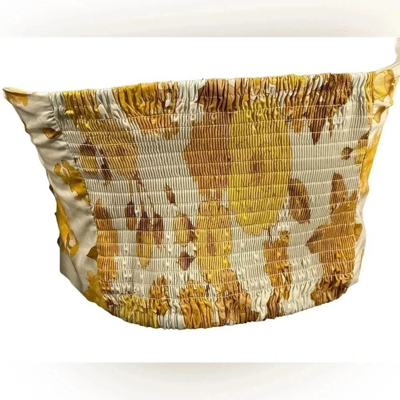 💥HOST PICK💥 ba&sh Naimee Yellow Floral  Strapless Stretch Tube Top Size 8 - Picture 10 of 14